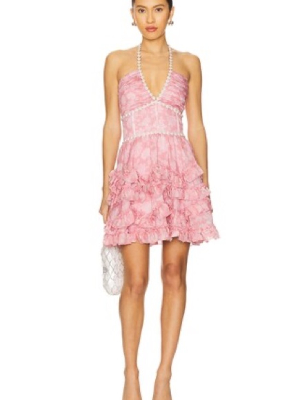 V. Chapman Sophie Dress in Pink Peony Print